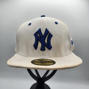 New‎ Era 59Fifty New York Yankees Fitted Hat White Size 7 3/8
